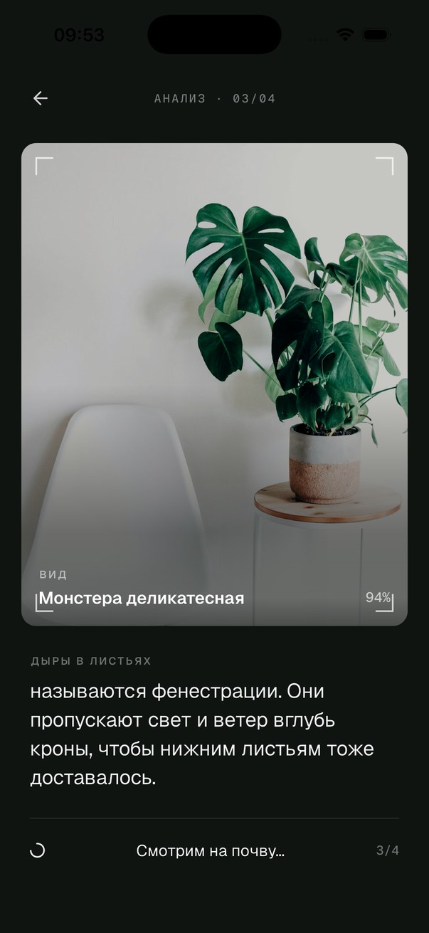 FloriZen diagnosis result screen shown inside an iPhone frame.